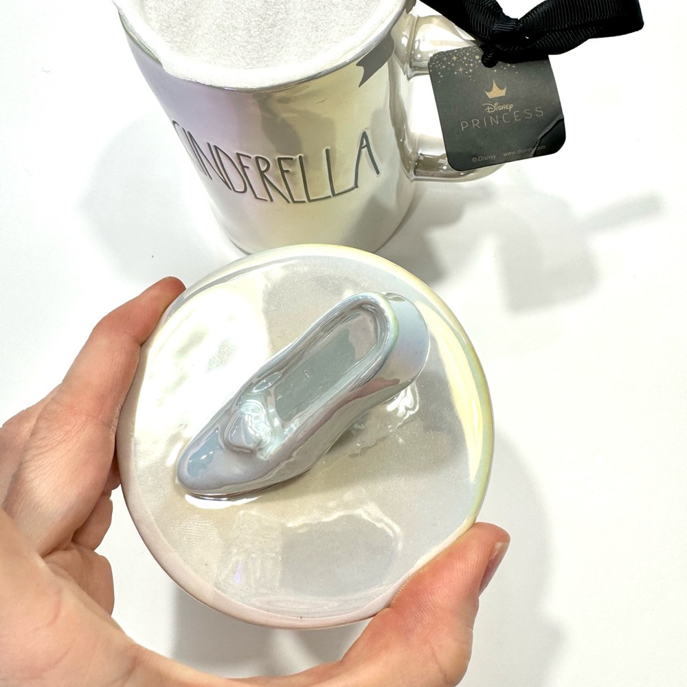 *NEW* RAE DUNN CINDERELLA IRIDESCENT GLASS SLIPPER MUG - Picture 7 of 12
